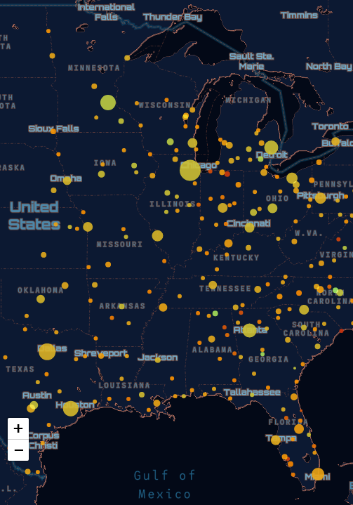 Screenshot of the cities automation tool. Fair warning: these tools are not accessible and from mine olden days.